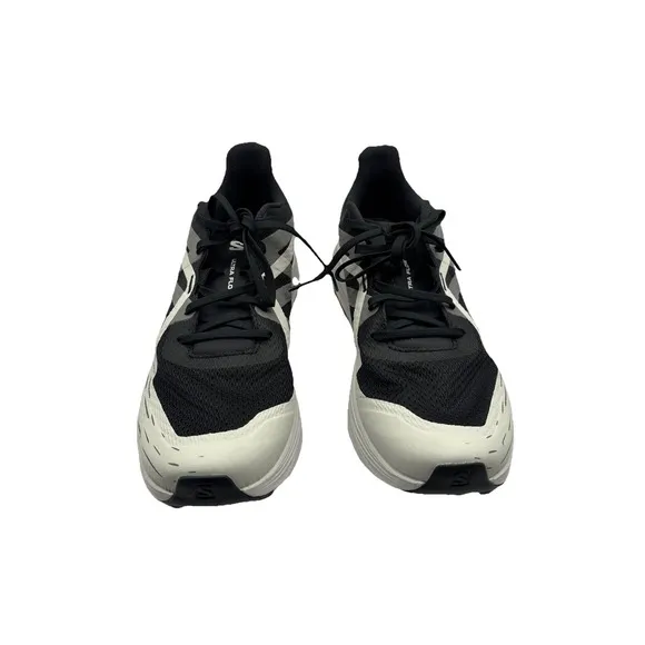 Salomon Ultra Flow Trail Running Shoes Black White 475253 Men's 11.5