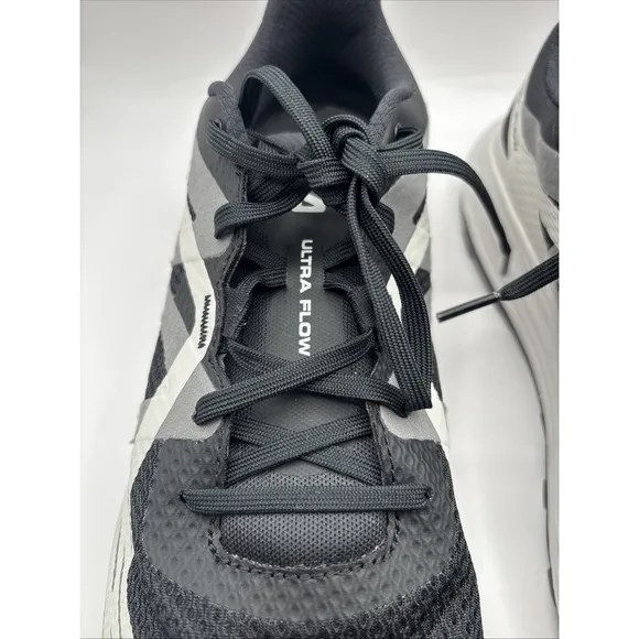 Salomon Ultra Flow Trail Running Shoes Black White 475253 Men's 11.5