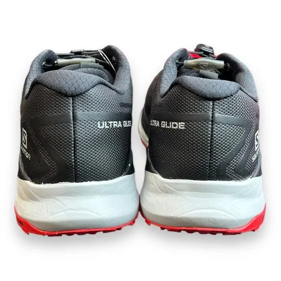 Salomon Ultra Glide Trail Shoes, Black/Alloy/Goji Berry Men's Size 12.5‎ 414305
