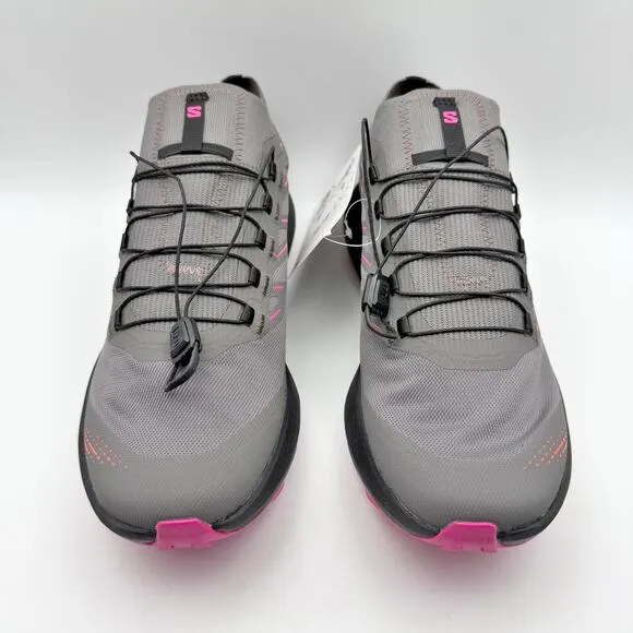Salomon Womens Pulsar Trail 2 /Pro Running Shoe US 9.5M EU 42 Grey Athletic NIB