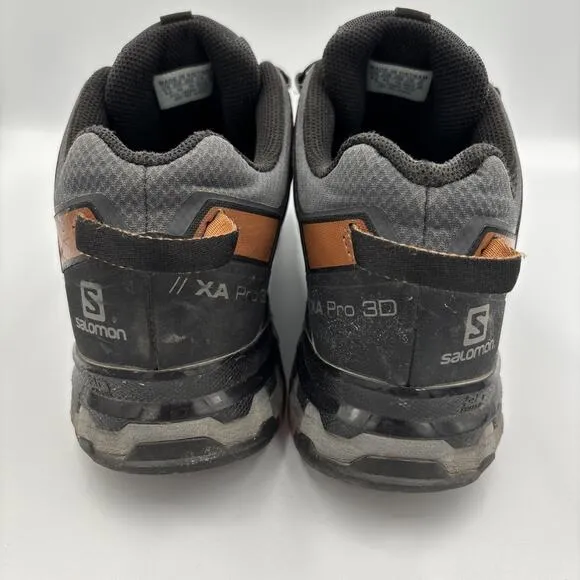 Salomon XA Pro 3D V8 Gore-Tex Men's 9.5 Trail Running Shoes Ebony/Caramel Cafe