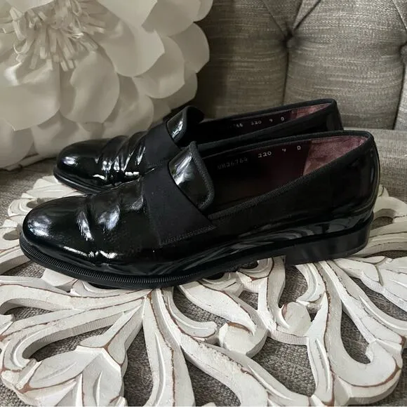 Salvatore Ferragamo Patent Leather Loafers Shoes Men’s 9 D