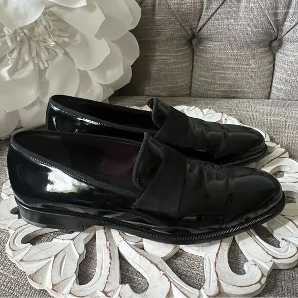 Salvatore Ferragamo Patent Leather Loafers Shoes Men’s 9 D