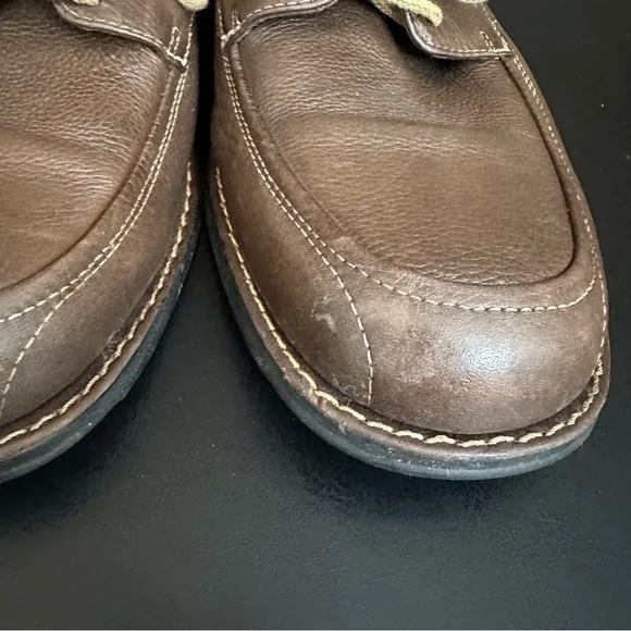 Sandro Moscoloni Vineyard Brown Leather Dress Shoes Mens Lace Up Oxfords 10D