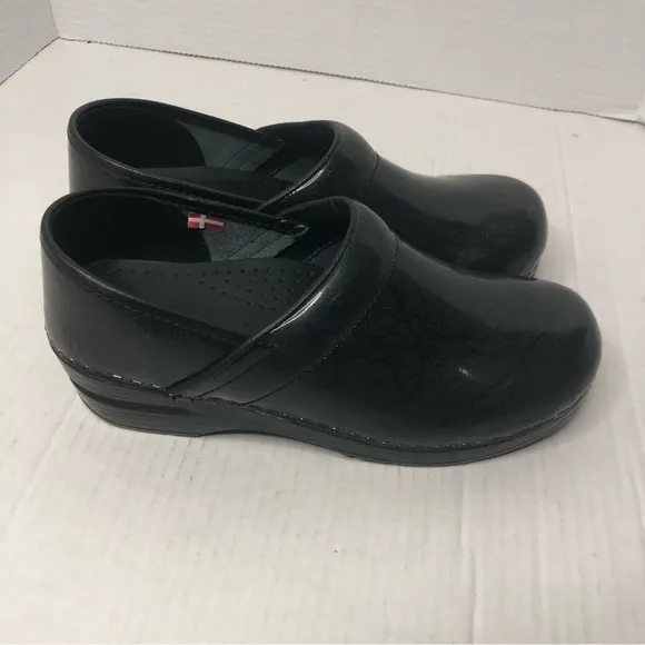 Sanita Clogs Professional Dance Womens EUR 38/US 7 Black Sparkle Shoes