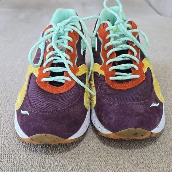 Saucony 3D Grid Hurricane Trailian Colorful Unisex Sneaker Shoes-Size 9.5