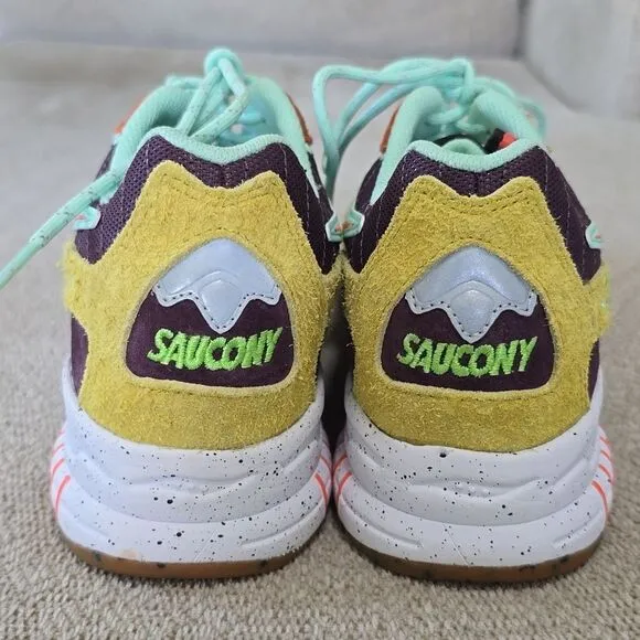 Saucony 3D Grid Hurricane Trailian Colorful Unisex Sneaker Shoes-Size 9.5