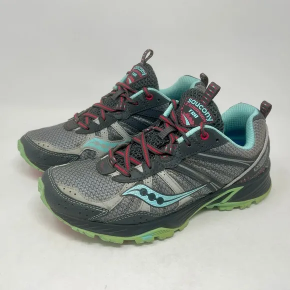 Saucony Excursion TR8 Trail Run Shoes Womens 9 1/2 Gray 1.0.3.0:J.7.3