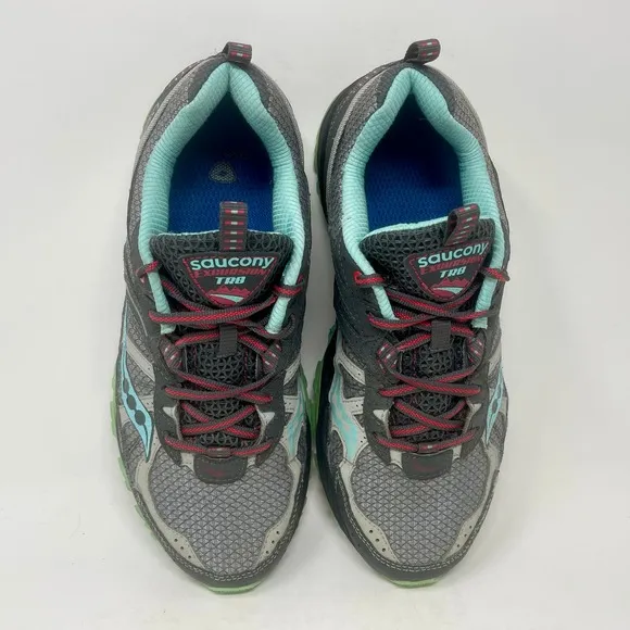 Saucony Excursion TR8 Trail Run Shoes Womens 9 1/2 Gray 1.0.3.0:J.7.3
