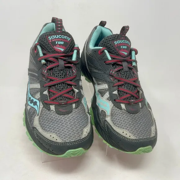 Saucony Excursion TR8 Trail Run Shoes Womens 9 1/2 Gray 1.0.3.0:J.7.3