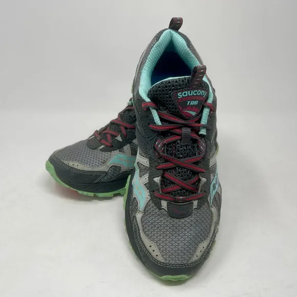 Saucony Excursion TR8 Trail Run Shoes Womens 9 1/2 Gray 1.0.3.0:J.7.3