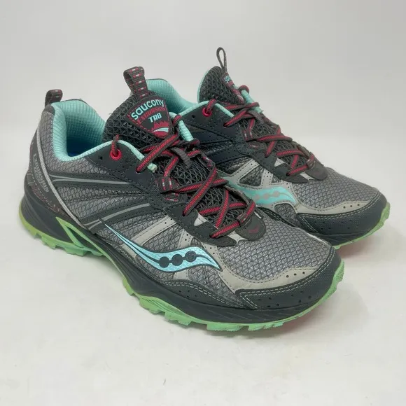 Saucony Excursion TR8 Trail Run Shoes Womens 9 1/2 Gray 1.0.3.0:J.7.3
