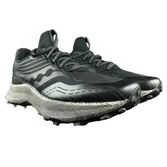 Saucony Men's Endorphin Trail Black Gravel Running Shoes S20647-10 Sizes 9 - 13