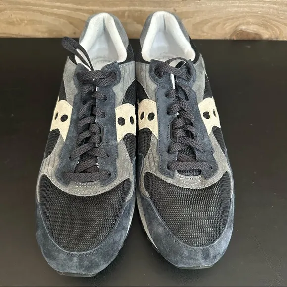 Saucony Shadow 5000 Navy White Gray S70556-2 Men's Lace Up Sneakers Size 12 READ
