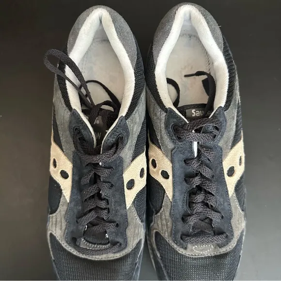 Saucony Shadow 5000 Navy White Gray S70556-2 Men's Lace Up Sneakers Size 12 READ
