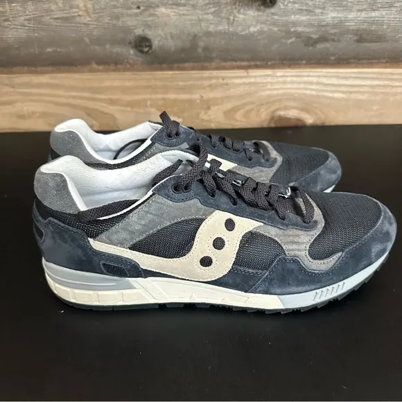 Saucony Shadow 5000 Navy White Gray S70556-2 Men's Lace Up Sneakers Size 12 READ
