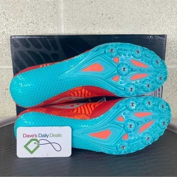 Saucony Spitfire Women’s Spike Running Shoes Size 12