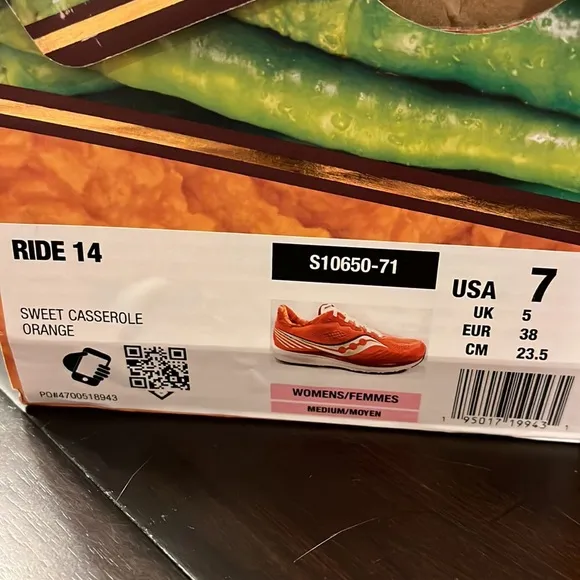 Saucony Sweet Potato That’s How Casserole Thanksgiving Ride 14 shoes Women’s 7