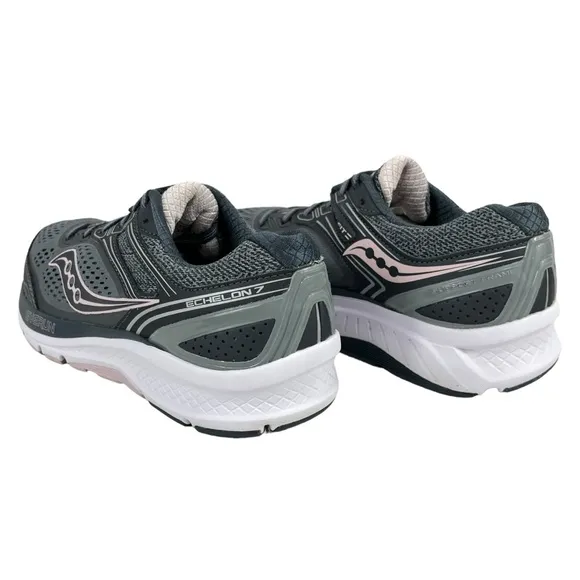 Saucony |‎ Women’s 6.5 | Gray &amp; Pink Echelon 7 Running Shoes S10468-1