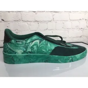 Scotch &amp; Soda Men’s shoes Size 11,5  Green Marble Sneakers Worn Once Limited