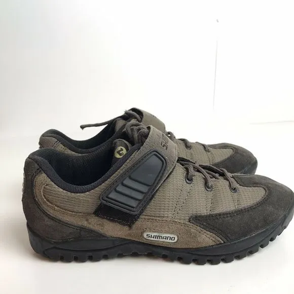 Shimano Cycling Shoes Grey Lace Up Suede