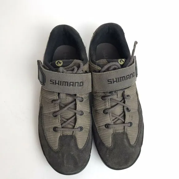 Shimano Cycling Shoes Grey Lace Up Suede
