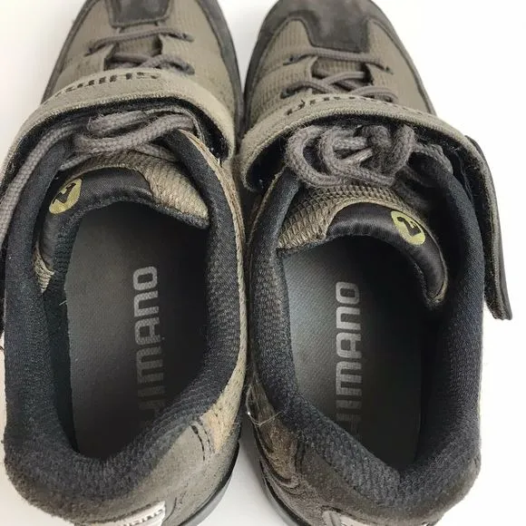 Shimano Cycling Shoes Grey Lace Up Suede