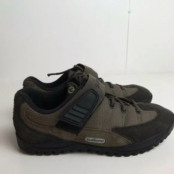 Shimano Cycling Shoes Grey Lace Up Suede