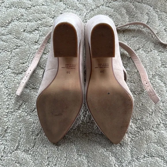 Silent D Anthropology Women’s Taupe Velvet Shoes Size 38