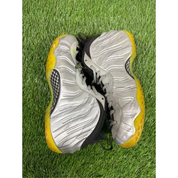 Size 10 Nike Air Foamposite One PRM Metallic Camo Silver Men’s  Shoes 575420-004