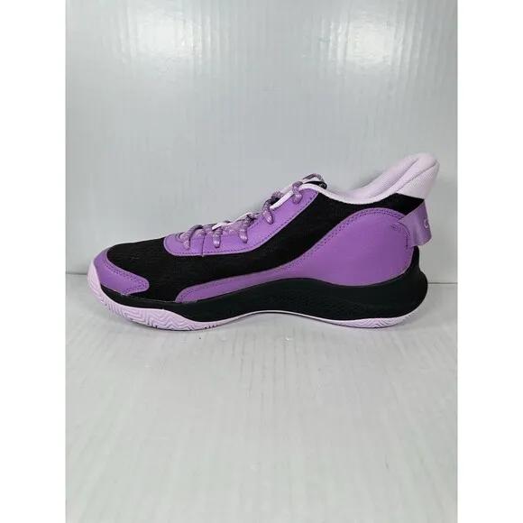 Size 10.5 Men’s Under Armour Curry 3Z7 Purple Black Basketball Shoes 3026622-500