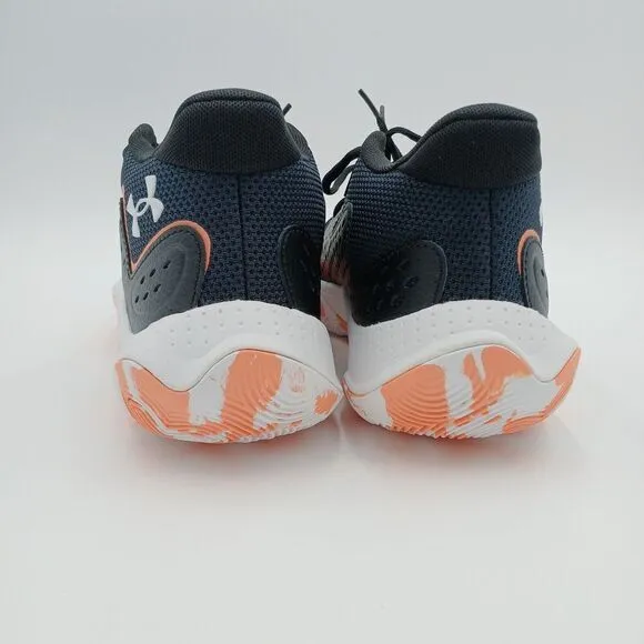 Size 11 Mens/12.5 Womens Under Armour Jet 23 Unisex Basketball Shoes Black/Peach