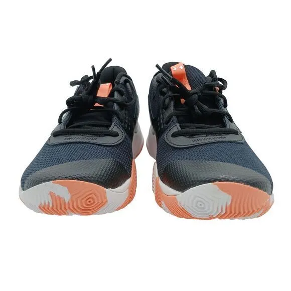 Size 11 Mens/12.5 Womens Under Armour Jet 23 Unisex Basketball Shoes Black/Peach