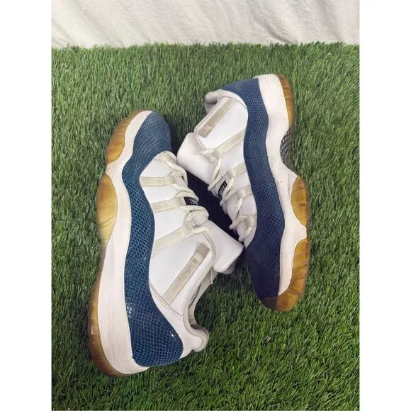 Size 13 - Jordan 11 Retro Low Navy Snakeskin 2019