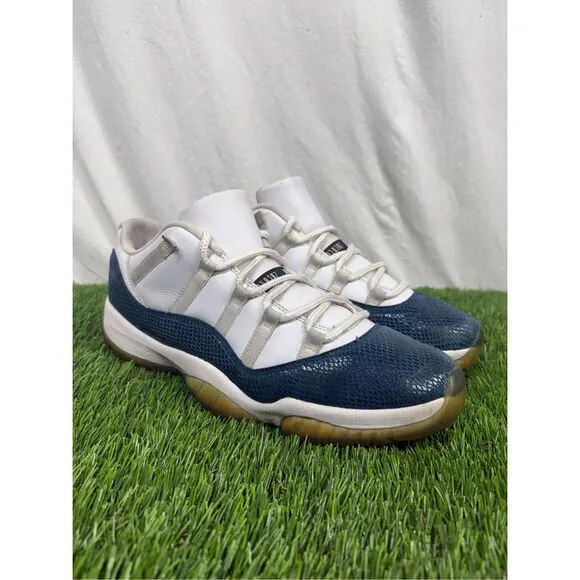 Size 13 - Jordan 11 Retro Low Navy Snakeskin 2019