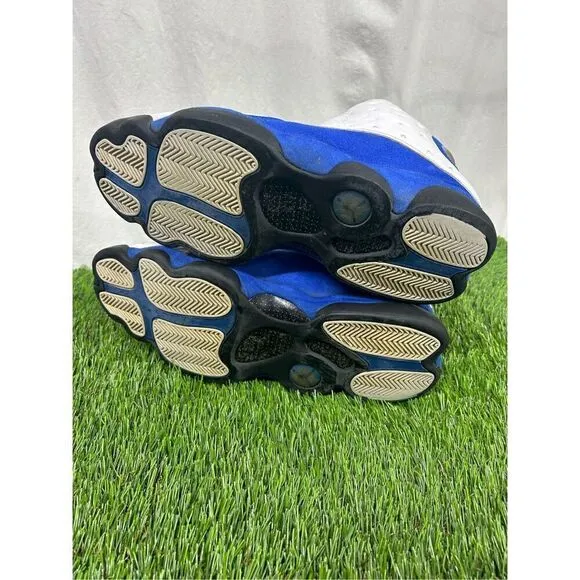 Size 14 - Air Jordan 13 Retro Hyper Royal White Black Leather Suede (414571-117)