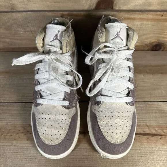 Size 4.5Y/Women’s 6 Nike Air Jordan 1 Mid SE Craft “Taupe Haze” Shoes DZ4466-102