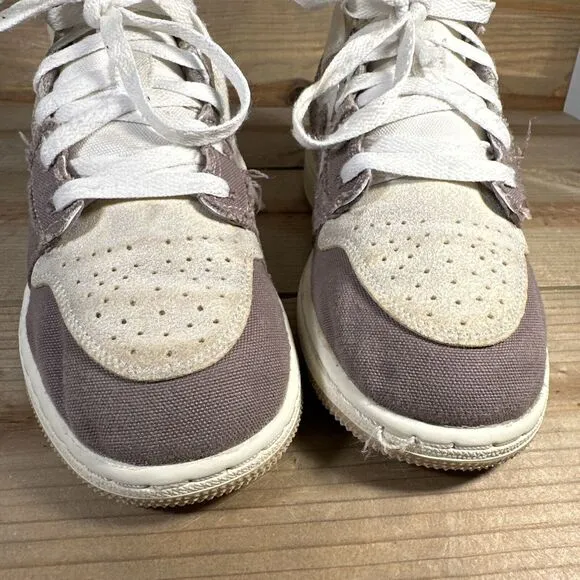 Size 4.5Y/Women’s 6 Nike Air Jordan 1 Mid SE Craft “Taupe Haze” Shoes DZ4466-102