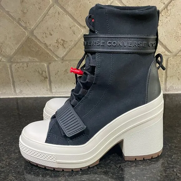 Size 5 Converse CTAS Hi GR82 'Black Egret' Limited Boot 568814C extra high shoes