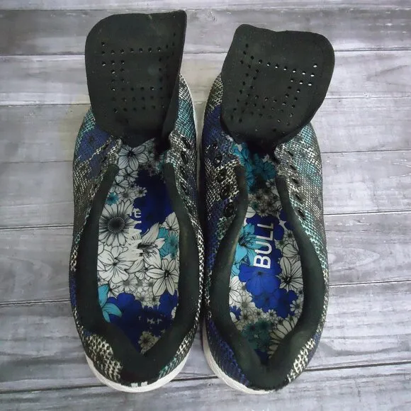 SIZE 6.5. Nobul floral trainer athletic shoes.