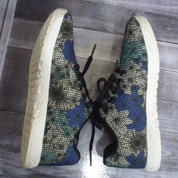 SIZE 6.5. Nobul floral trainer athletic shoes.