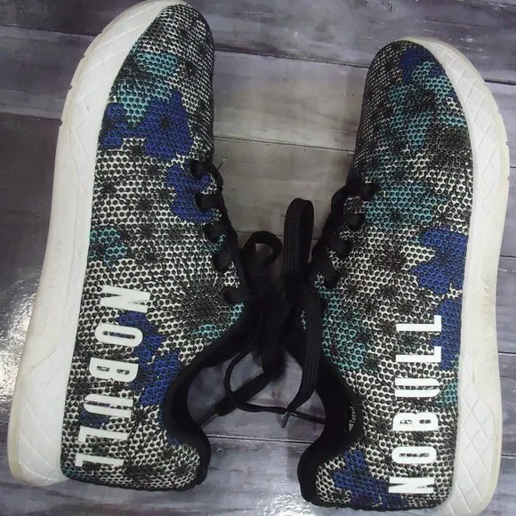 SIZE 6.5. Nobul floral trainer athletic shoes.