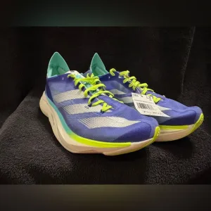 Size 7.5/8.5w - adidas Adizero Adios Pro 3 Cobalt Blue Lucid Lemon