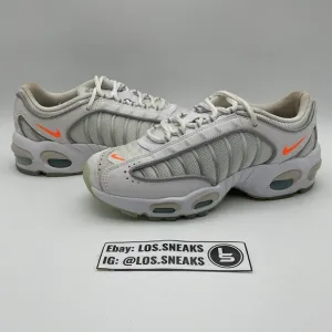 Size 7y- Nike Air Max Tailwind IV &quot;GS&quot; Shoe's White/Orange (CT1641-100)