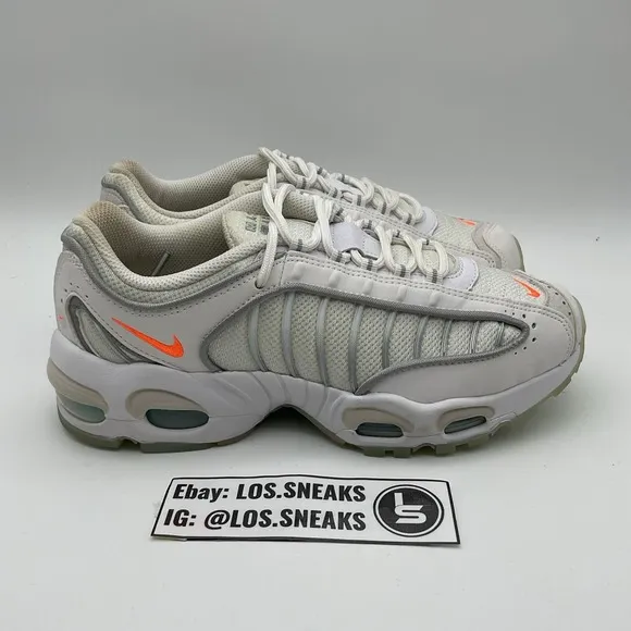 Size 7y- Nike Air Max Tailwind IV &quot;GS&quot; Shoe's White/Orange (CT1641-100)