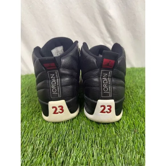 Size 8.5 - Jordan 12 Retro Playoff black white fire Jordan