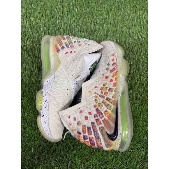 Size 8.5 - Nike LeBron 17 Air Command Force White Basketball Shoes | BQ3177-100