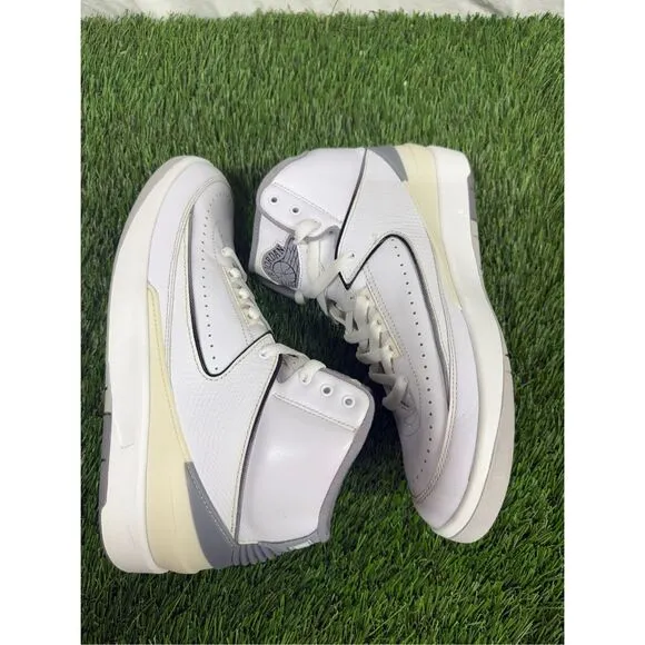 Size 9 Jordan 2 White Cement Grey Clean VNDS FIRE OG All