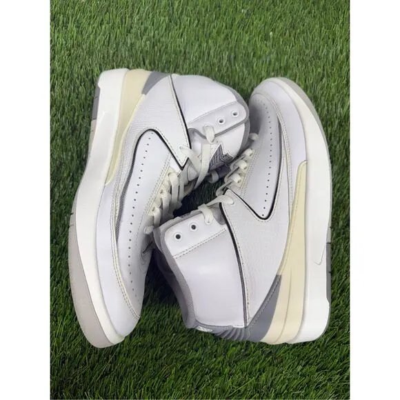 Size 9 Jordan 2 White Cement Grey Clean VNDS FIRE OG All