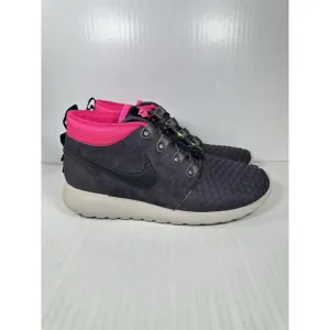 Size 9 Men’s Nike Roshe Run Sneakerboot Shoe Sneaker Navy Pink 615601-006 NEW